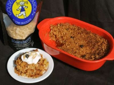 Apple Crisp With Bluesberry Granola Image