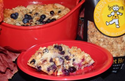 Blueberry Granola Pudding Cake Image