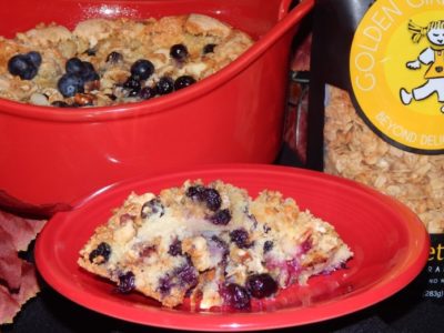Blueberry Granola Pudding Cake Image