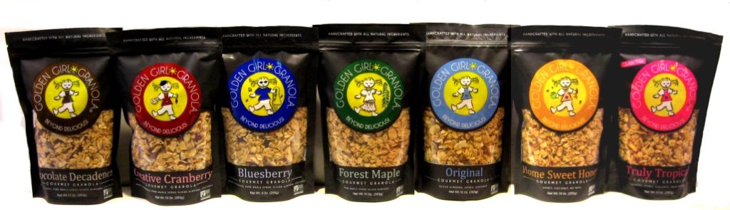 Golden Girl Granola flavors