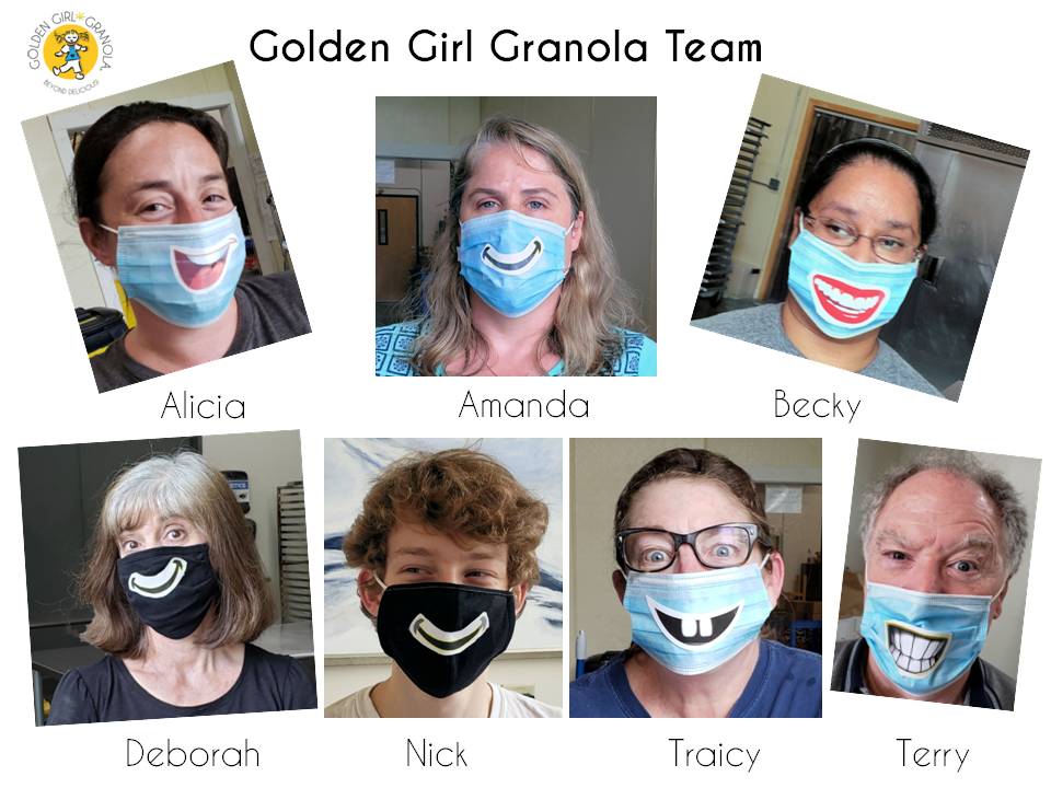 Golden Girl Granola staff photo collage