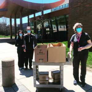 Lahey Hospital granola donation to essential workers