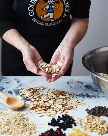 Golden Girl Granola raw ingredients