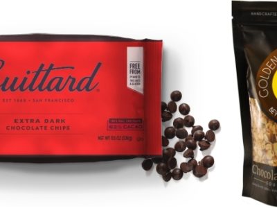 Guittard chocolate and chocolate granola bag