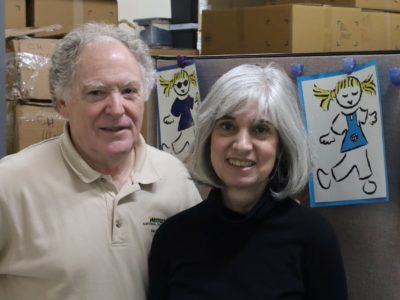 Deborah and Terry O'Kelly with Golden Girl Granola flavor sketches